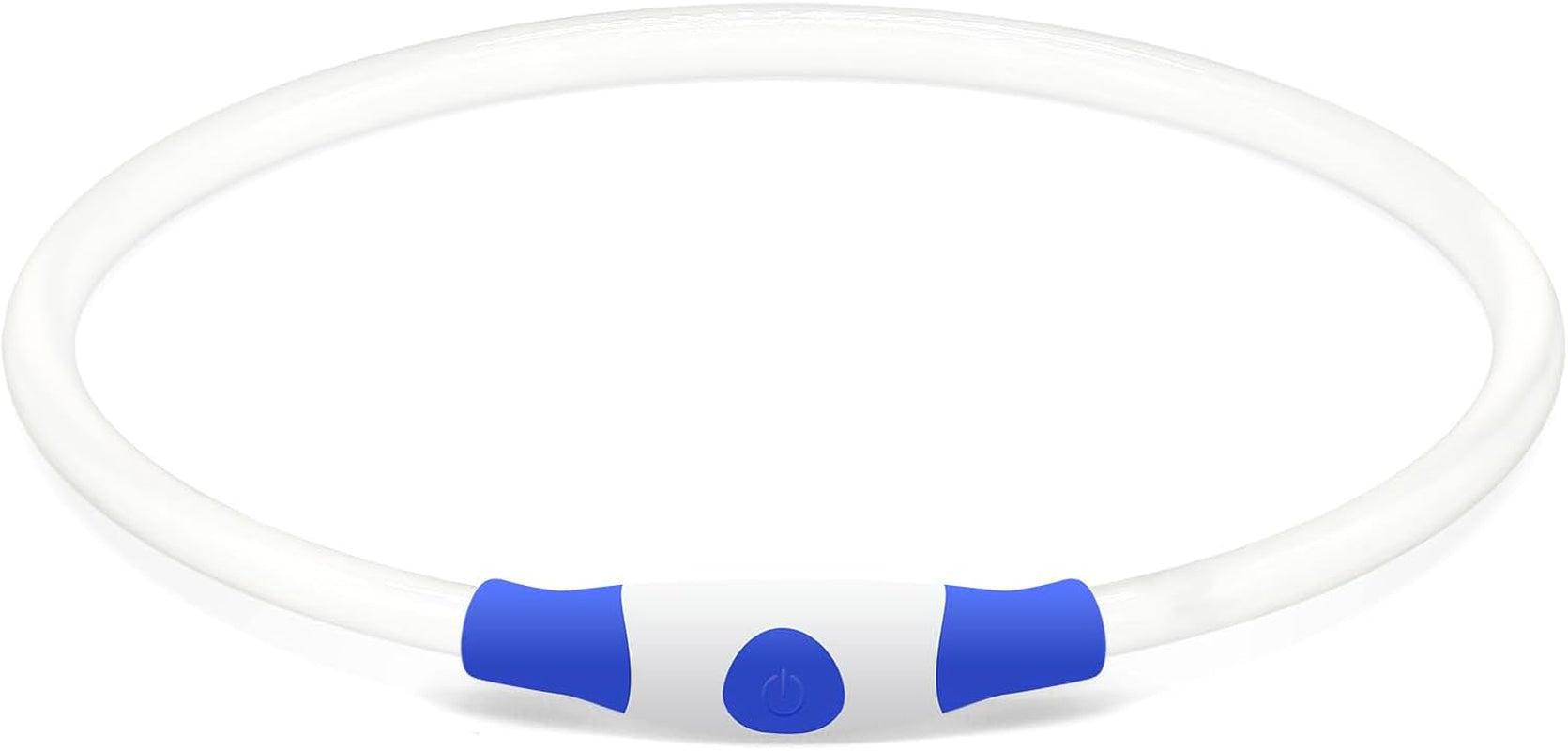 BSEEN USB Rechargeable LED Dog Collar - Enhanced Night Visibility for Small, Medium, and Large Dogs (Blue)