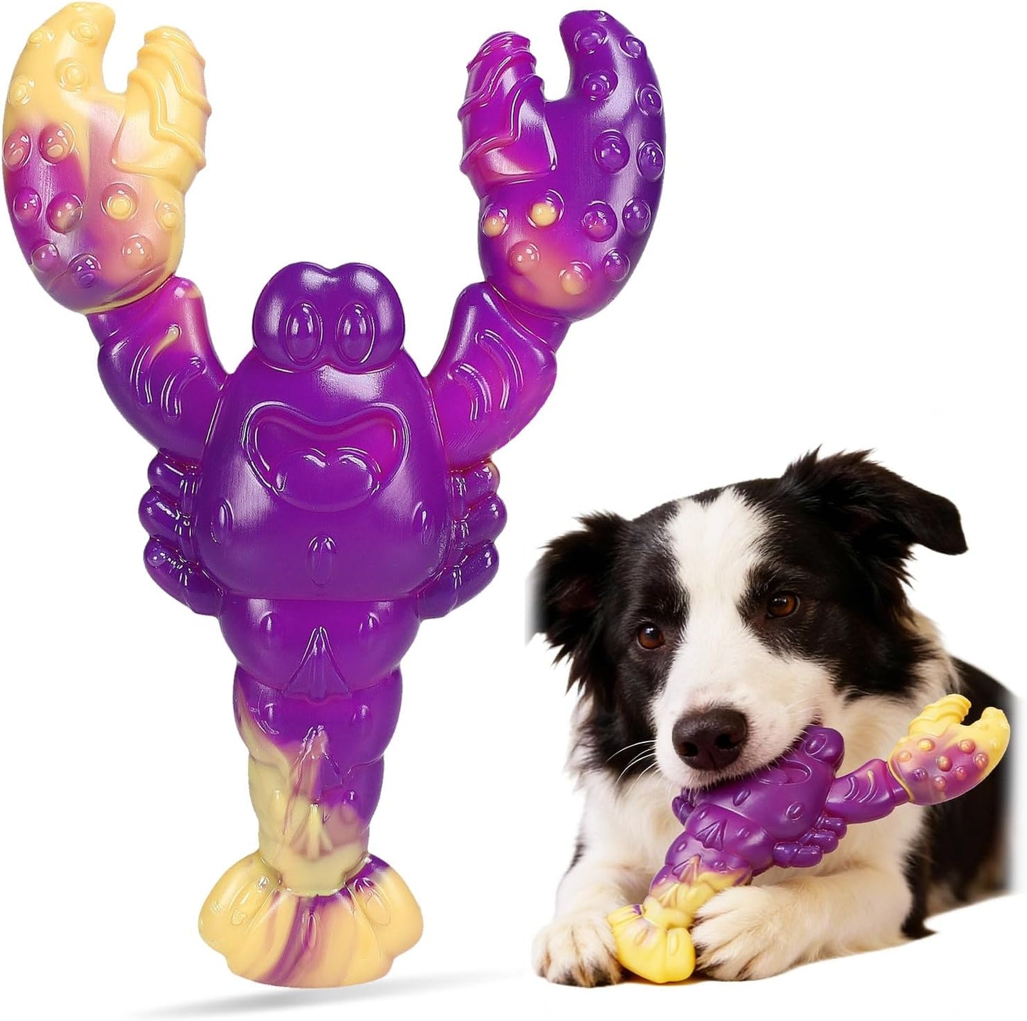 Durable Indestructible Dog Toys for Aggressive Chewers - Tough Interactive Chew Toys for Large and Medium Dogs with Beef Flavor (A-Crocodile)