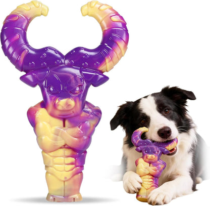 Durable Indestructible Dog Toys for Aggressive Chewers - Tough Interactive Chew Toys for Large and Medium Dogs with Beef Flavor (A-Crocodile)