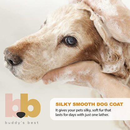 Buddy's Best Oatmeal Dog Shampoo and Conditioner for Sensitive Skin - Moisturizing Formula with Citrus Fresh Scent, 16 oz
